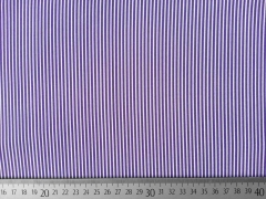 Baumwolle Mini Streifen, lila/wei�