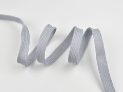 Flache Kordel 14 mm, hellgrau