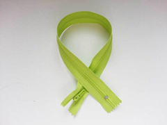 Rei�verschluss 35  cm nicht teilbar, limette