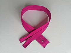Rei�verschluss 30 cm nicht teilbar, fuchsia