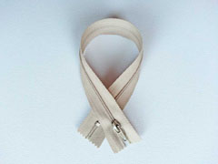 Rei�verschluss 30 cm nicht teilbar, beige