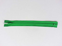 Rei�verschluss 20 cm nicht teilbar, leuchtend gr�n