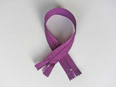 Rei�verschluss 35 cm nicht teilbar, dunkle pflaume