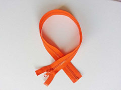 Rei�verschluss 50 cm teilbar, leuchtend orange