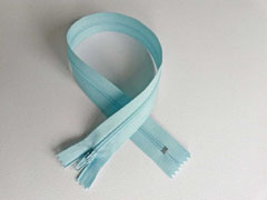 Rei�verschluss 35 cm nicht teilbar, hellaquamarin