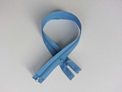 Rei�verschluss 45 cm teilbar, rauchblau