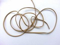 Lederimitatband /Schn�rsenkel 4mm, hellbeige
