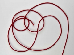 Gummikordel 3 mm, kirschrot