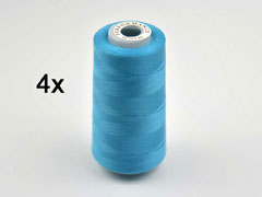 4x 2743 m Overlock-Garn (3000 yds), t�rkis #298