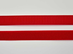 Klettband 2 cm, dunkelrot