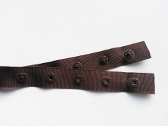 Druckerband Knopfabstand 2.5 cm, braun