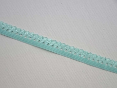 elastisches Band mit R�schenrand 1.5 cm, hellmint
