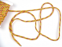 geflochtene Kordel 4 mm bunt gemustert