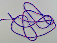 geflochtene Kordel 4 mm royalblau neonpink