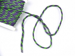 geflochtene Kordel 4 mm lila - neongr�n