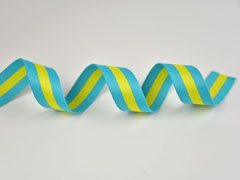 Gurtband Streifen 3 cm, t�rkis gelb t�rkis