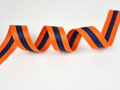 Gurtband Streifen 3 cm, orange navy orange