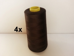 4 x 2743 m Overlock-Garn (3000 yds), mocca braun #570