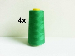 4 x 2743 m Overlock-Garn (3000 yds), grasgr�n 874