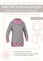 Schnittmuster lillesol No.58 Shirt Kuschelkragen
