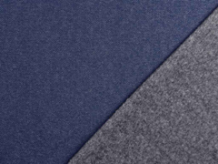 Sweat Jeanslook uni angeraut, dunkelblau