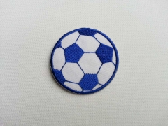 Aufb�gler Fussball, 3.5 cm, blau-weiss