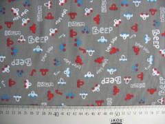 Baumwolle Autos - dunkelgrau