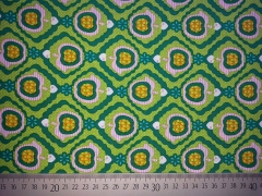 Baumwollstoff �pfel Ornamente, gr�n rosa