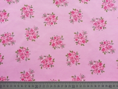 Baumwolle Rosenbouque, rosa