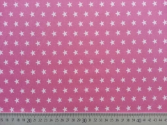 BW Sterne 1 cm - altrosa auf himbeer
