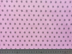 BW Sterne 1 cm - taupe auf rosa