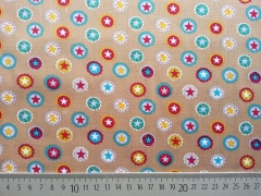 BW Sterne&Kreise/Sterne Buttons-beige