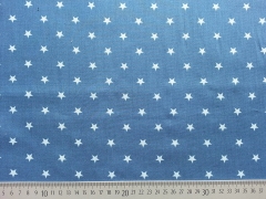 Sterne 1 cm - hellblau auf jeansblau