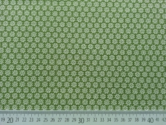 Baumwolle Streubl�mchen, oliv/wei�