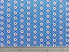 Baumwolle Jolijou Betty Butter Blumen, blau