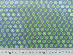 Baumwolle Mini Sonnenblumen-gr�n auf grau
