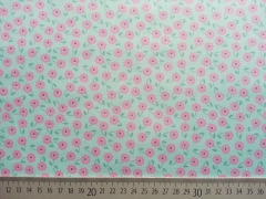 Baumwolle Blumen mit Stengel, mint