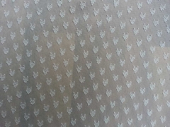 RESTST�CK 63 CM Chiffon mit Herzchen - creme