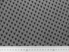 Chiffon mit Herzchen - schwarz