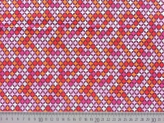 RESTST�CK 37 cm Baumwollstoff Hamburger Liebe Criss Cross, orange