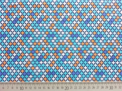 Baumwollstoff Kreuze Hamburger Liebe, dunkelblau