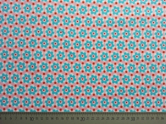 Jersey Blumen Punkte Herzen Jolijou, rosa