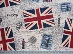 Leinenlook Great Britain, beige