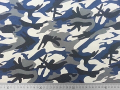 RESTST�CK 31 cm Stretchbaumwolle Camouflage- dunkelblau grau