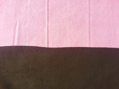 RESTST�CK 70 cm Doubleface Fleece - rosa schoko