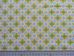RESTST�CK 79 cm Baumwolle Julia Mandala Muster  - hellgr�n