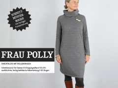 Frau Polly Sweatkleid Rollkragen Schnittmuster