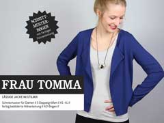 FrauTOMMA l�ssige Jacke Cardigan Schnittmuster