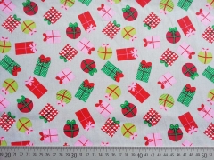 Baumwollstoff Geschenke, bunt hellgrau