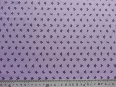 RESTST�CK 44 cm Jersey Sterne 1 cm, lila auf flieder